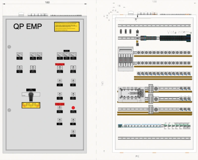 Schema del quadro elettrico